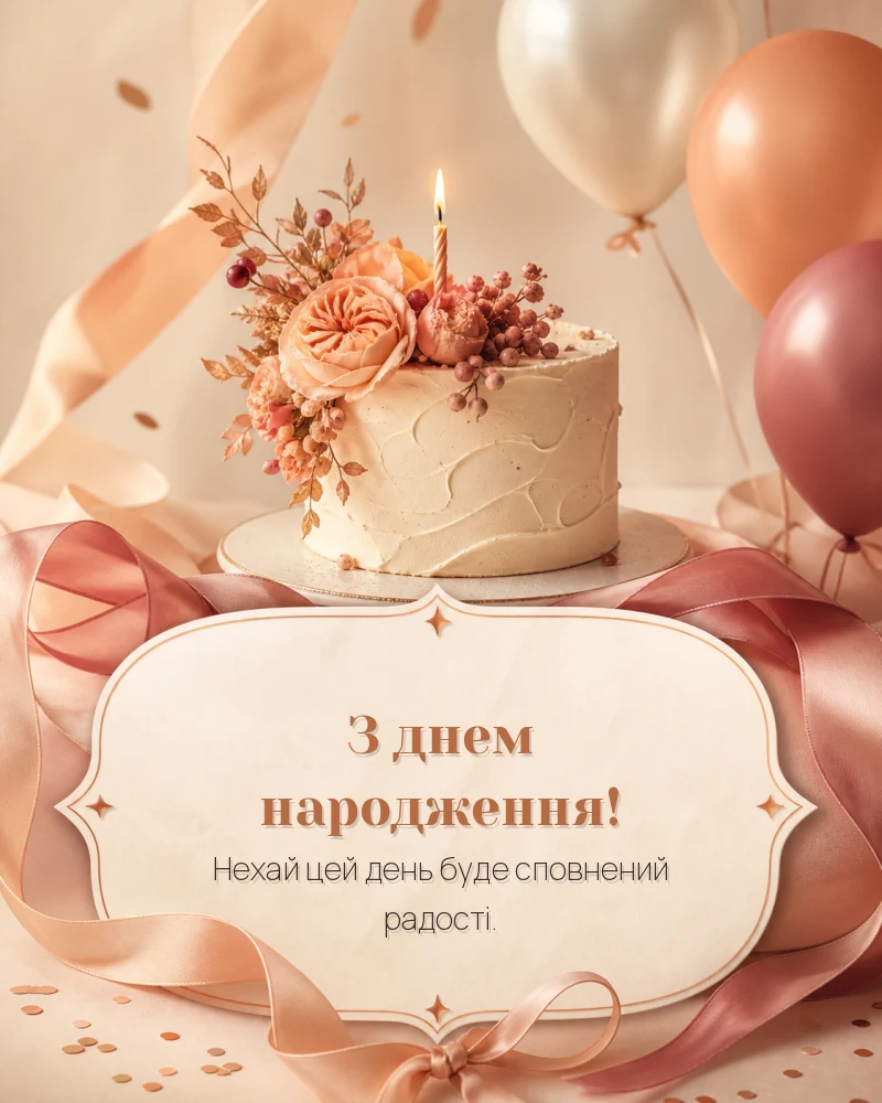 Приклад листівки: День народження